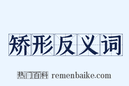 矫形反义词是什么意思的图片